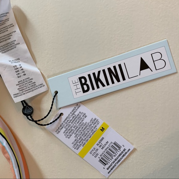 *NWT* BikiniLAB South Beach Bralette size M - Picture 3 of 3